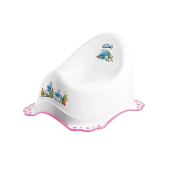 MALTEX Klozetas 2K Smurfai baltas/rožinis