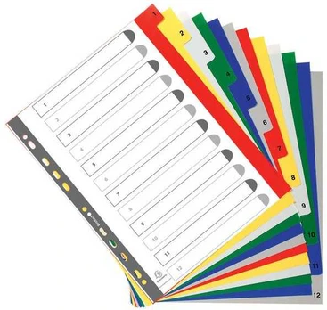 Exacompta 2512E, Multicolour, Polypropylene (PP), A4