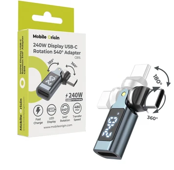 Mobile Origin 240W Ekranas USB-C Rotation 540° Adapteris CB15