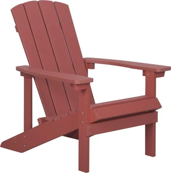 Beliani sodo kėdė raudona ADIRONDACK (131791)