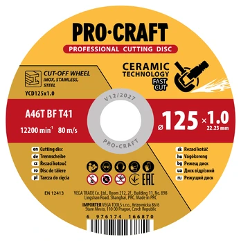 Keraminis pjovimo diskas „ProCraft YCD115x1.2”