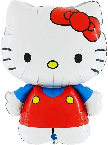 Hello Kitty raudonas folijos balionas 64 cm