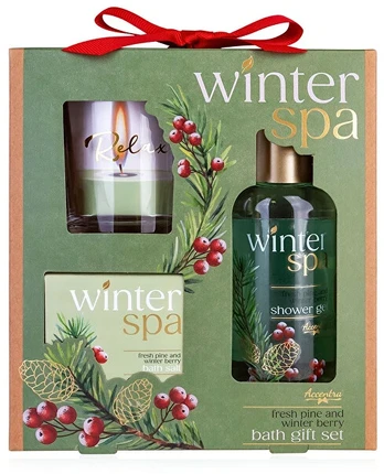 Accentra Winter Spa Candlestick Gift Set