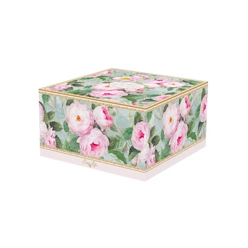 Easy Life Puodelis su lėkštele ROSES IN BLOOM (400 ml)