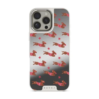 Hot Dog - iPhone 16 Pro Max Case, Elite Mirror Light (MagSafe) / Silver
