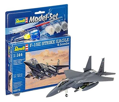 Revell - F-15E STRIKE EAGLE & bombs surenkamas modelis, 1/144, 63972