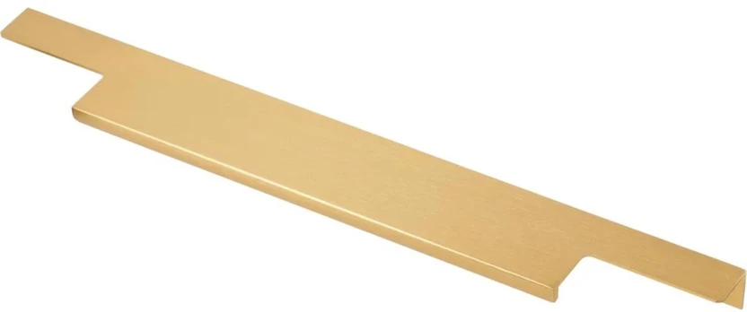 Gold Aluminum handle LIND C = 320/396/18 mm brushed auksinis