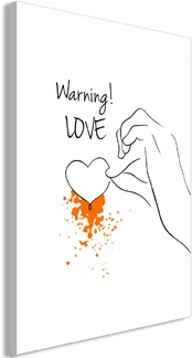 Artgeist Paveikslas - Warning! Love (1 Part) Vertical kaina
