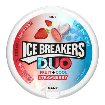 Pastilės ICE BREAKERS DUO STRAWBERRY, 36 g