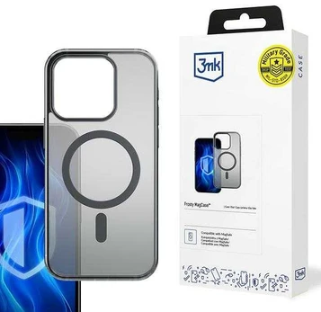 3MK Frosty MagCase iPhone 15 Pro Max juoda/juodas