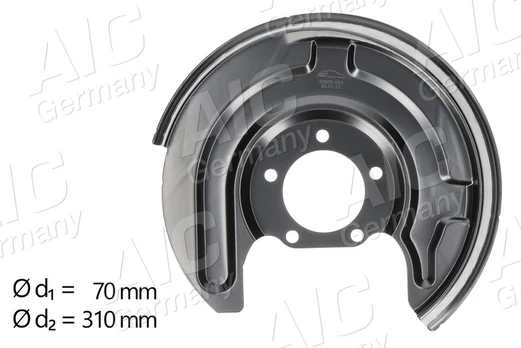 Apsauginis skydas, stabdžių diskas AIC 55976