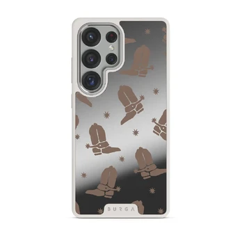 Howdy - Samsung Galaxy S25 Ultra Case, Elite Mirror Light (Magnetic) / Silver