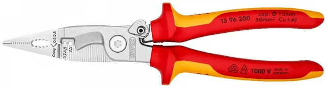 Replės elektromechanikai Knipex 13 96 200, 200 mm