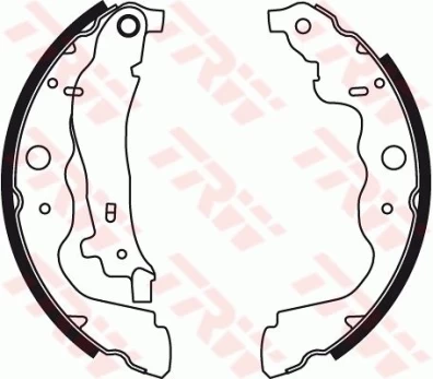 TRW GS8780 Brake shoe set