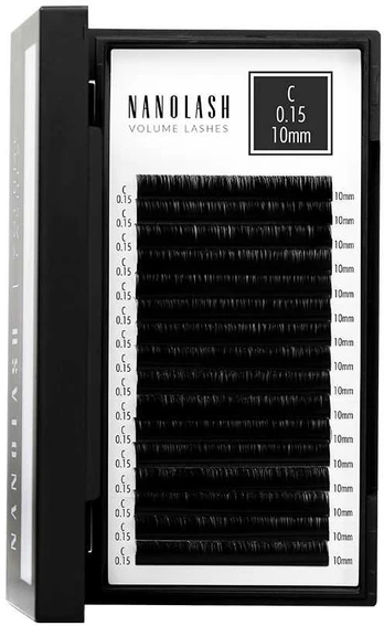 Nanolash VOLUME LASHES false eyelashes 0.15 C #10 mm 1 u