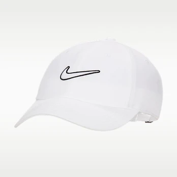 Nike Club Unstructured Swoosh Cap White/ White - Dydis S/M (FB5369-100 Kitos kepurės)
