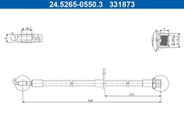 Stabdžių žarnelė ATE 24.5265-0550.3