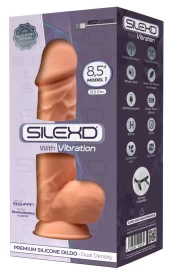 Silexd With Vibration Premium Silikono Dildo 8,5 kaina