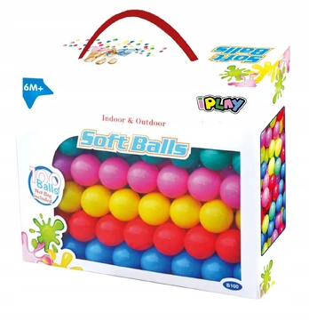 Vaikiškas kamuolys I-Play Soft Balls, 6 cm