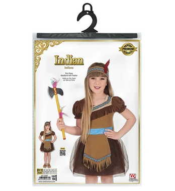 INDIAN (tutu dress, headband with feather)