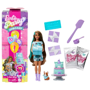 Barbie Party Unboxed Brunette Doll