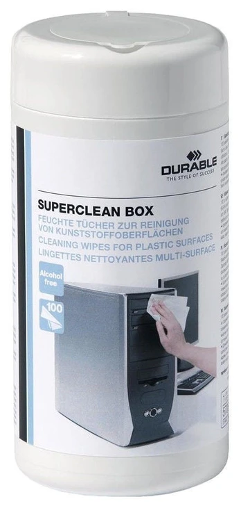 Servetėlės DURABLE biuro techn. paviršiaus valymui,100vnt., šlapios
