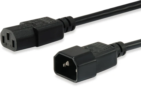Equip Stromkabel C13 ->C14 Bu/St juodas 1.50m