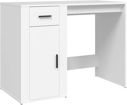 Rašomasis stalas, baltos spalvos, 100x49x75cm, apdirbta mediena