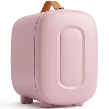 Mini šaldytuvas kosmetikai, 4 l, 20,3 x 26,3 x 28 cm, rožinis