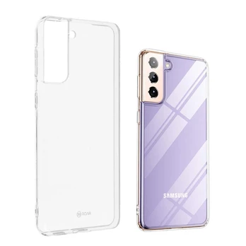 Nugarėlės dėklai iLike Samsung Galaxy S21 Plus (G996B) Silicone case Transparent