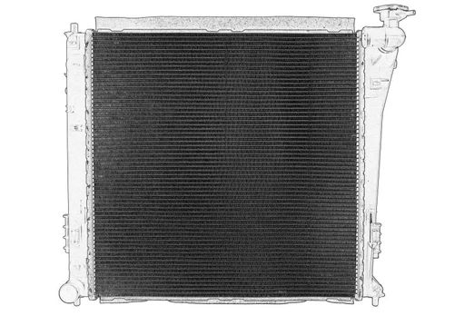 Variklio radiatorius OE HYUNDAI 253103Z950