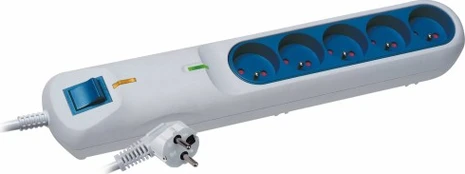 Lestar LF 2001A Surge Protector Power Strip, 3 Outlets, 5 m, gray