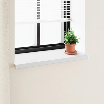 Langų palangė Balta 80 x 45 x 4,5 cm PVC