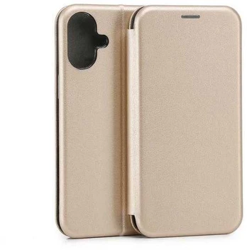 Beline Dėklas Book Magnetic iPhone 16 Plus 6.7" auksinė/auksinis