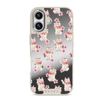 Maneki Neko - iPhone 17 Case, Elite Mirror Light (MagSafe) / Silver