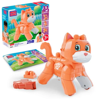 Mattel MEGA BLOKS ROLLING KITTEN 3 in 1 kačiuko konstruktorius (JMK86)