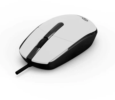 Pelė C-TECH WM-10, černobílá, USB