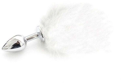 Toyz4Lovers Plug anale Pon Tail Anal Plug bianco