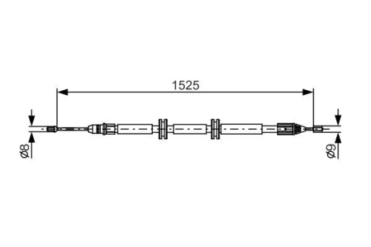Trosas, stovėjimo stabdys BOSCH 1 987 482 142