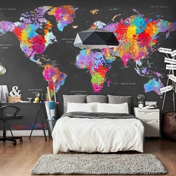 Artgeist Fototapetas - World Map: Synesthesia