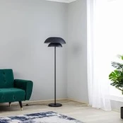 Juodos spalvos "Lucande Kellina" grindų lempa