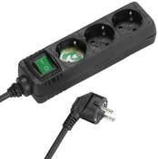 Vivanco extension cord 3 sockets 1.4m, black kaina