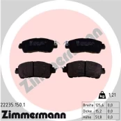 Stabdžių trinkelių rinkinys, diskinis stabdys ZIMMERMANN 22235.150.1 kaina
