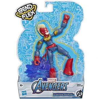 Keršytojų figūrėlė Avengers Captain Marvel Bend and Flex, 15 cm