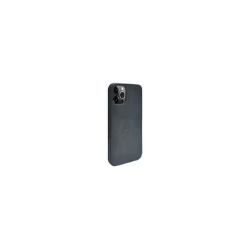 iLike iPhone 12 Pro Max Silikoninis plastikinis dėklas Eco Print Design Apple Black