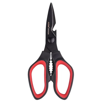 Kitchen scissors with juodas titanium coated 20cm