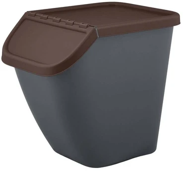 Šiukšliadėžė Branq Pelican, ruda, 23 l