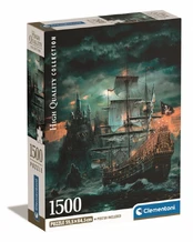 Puzzles 1500 elements Compact The Pirates Ship kaina