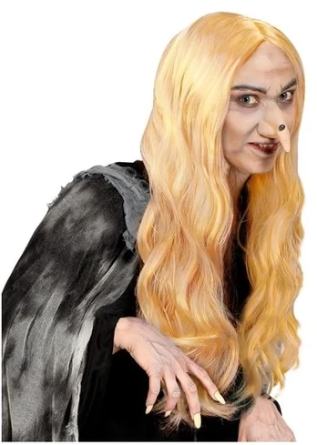 Widmann Ilgais plaukais blondinė raganos perukas, Morgana