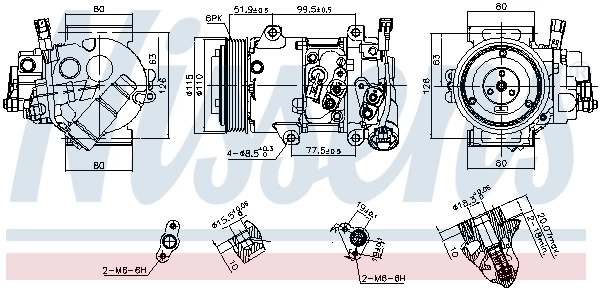 NISSENS  NIS 890809 Air conditioning compressor